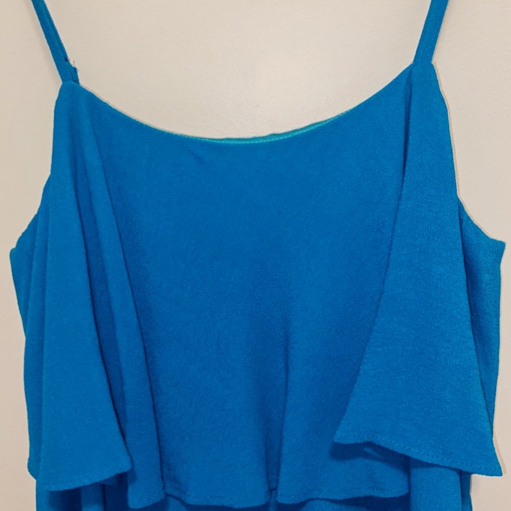 J. Crew Factory Tiered Cocktail Dress Sz 2 - Picture 3 of 6